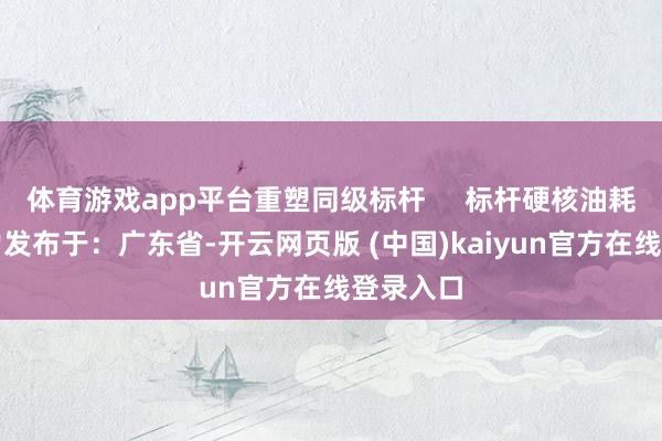 体育游戏app平台重塑同级标杆     标杆硬核油耗赋能实力发布于：广东省-开云网页版 (中国)kaiyun官方在线登录入口